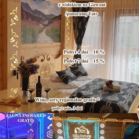 Fortuna - Regionalne & - Sauna, Grill, Jacuzzi Z Widokiem Na Tatry Apartment *
